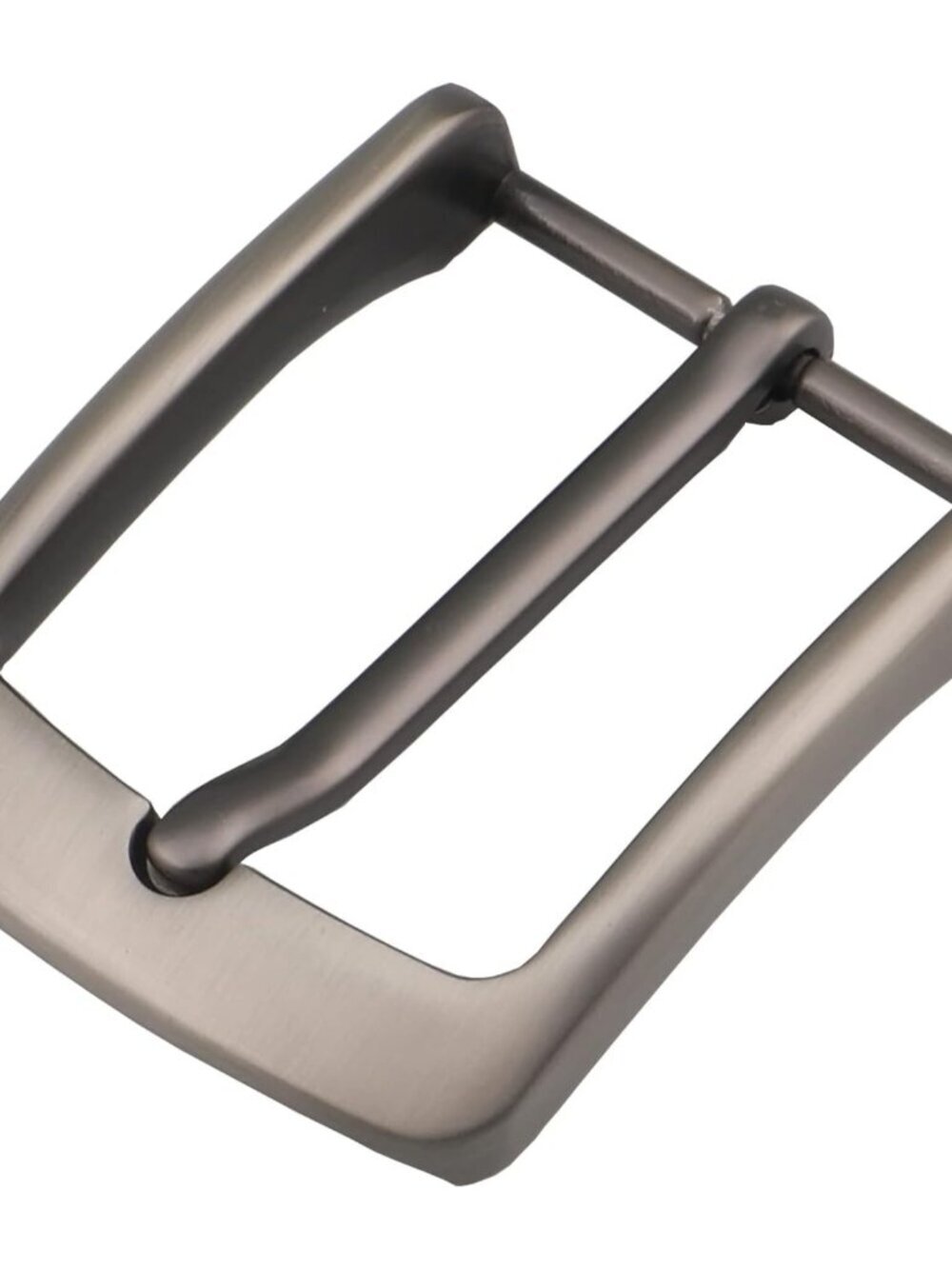 Men's Silver 28mm To 38mm Single Prong Square Imported Zinc Alloy Belt Buckles